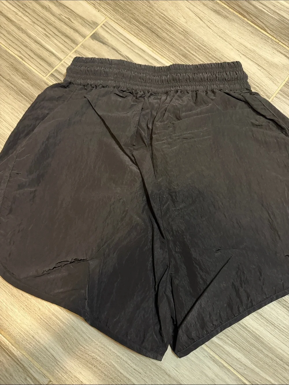 Varley Black Drawstring Performance Running Shorts